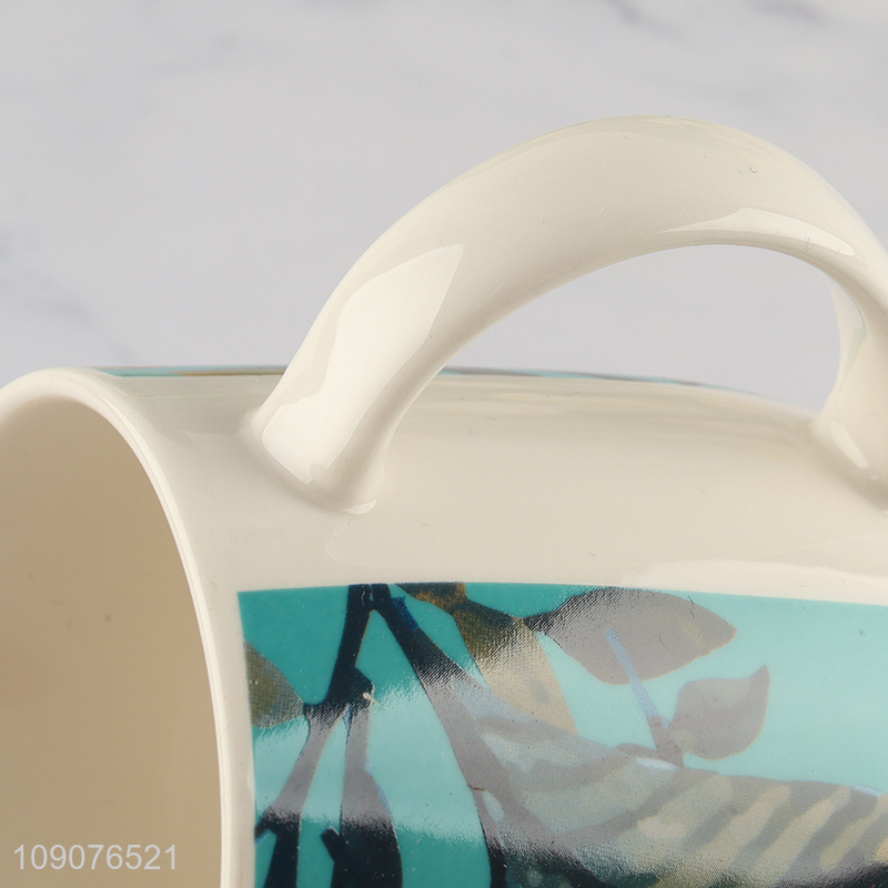 High quality unbreakable ceramic water cup coffee cup with handle