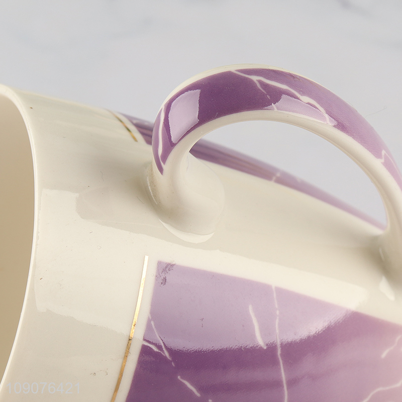 China factory multicolor ceramic cup water cup drinking cup with handle