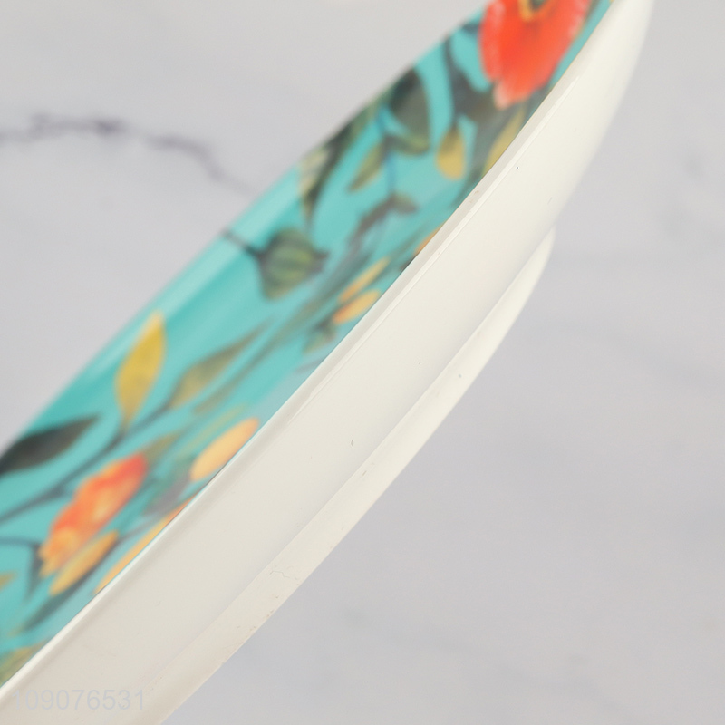 Best sale flower pattern ceramic plate dinnerware plate for home restaurant