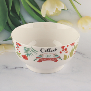 Factory supply ceramic round tableware bowl for home restaurant