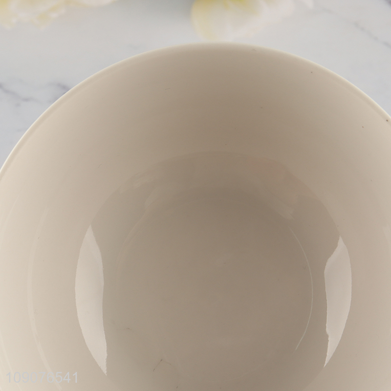 Low price round ceramic bowl ceramic tableware bowl for household