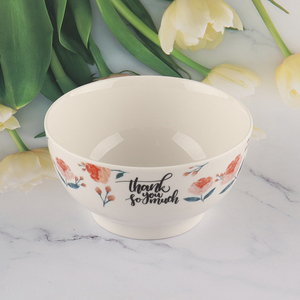 Low price round ceramic bowl ceramic tableware bowl for household