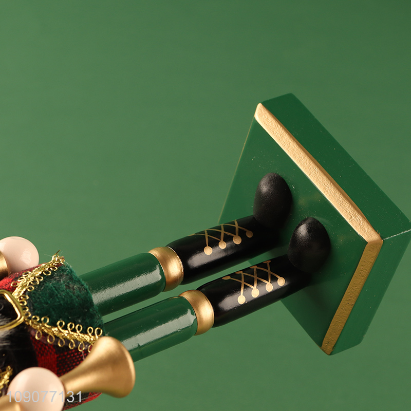 Good quality desktop decoration wooden nutcracker soldier ornament for sale