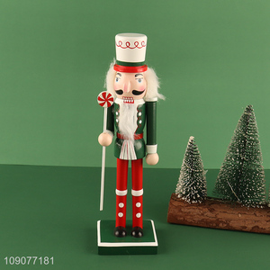 Top quality tabletop decoration wooden crafts wooden nutcracker soldier ornament
