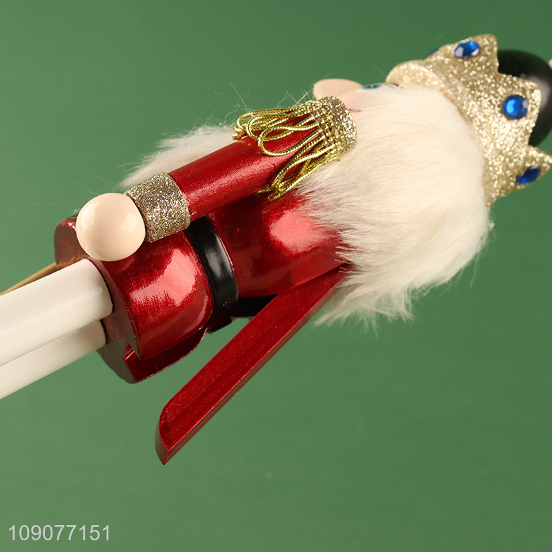 China supplier wooden crafts wooden nutcracker soldier ornament for decoration