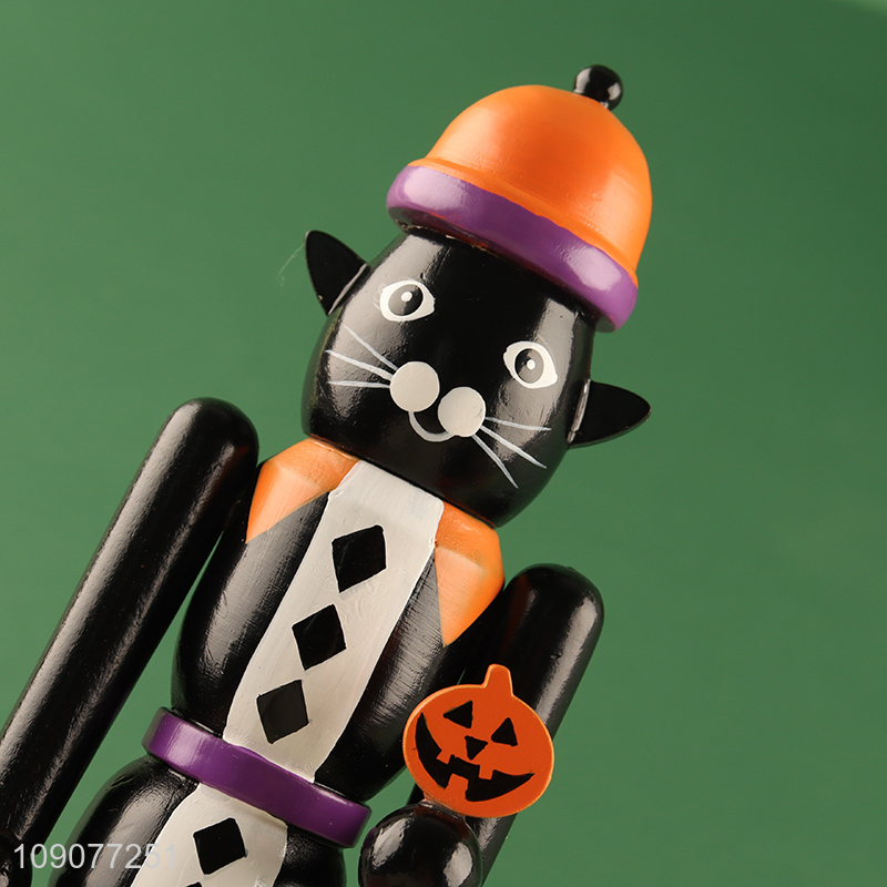 Latest products desktop ornament wooden nutcracker for Halloween