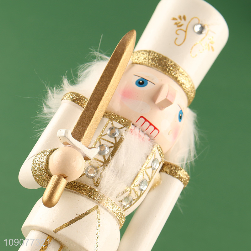 Top products desktop decoration wooden nutcracker soldier ornament