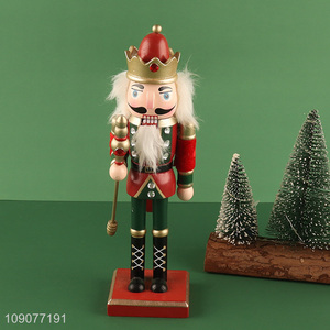 Good price home decor wooden nutcracker soldier ornament for desktop