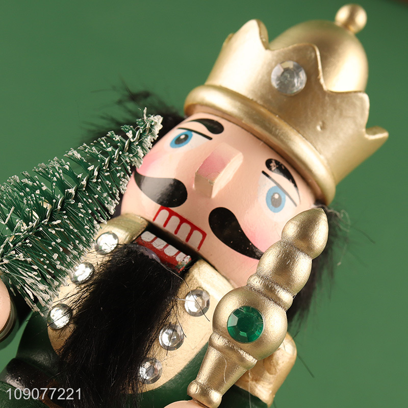 Yiwu market desktop decoration wooden nutcracker soldier ornament