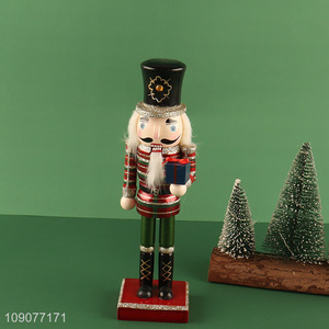 Hot products creative home decor wooden nutcracker soldier ornament
