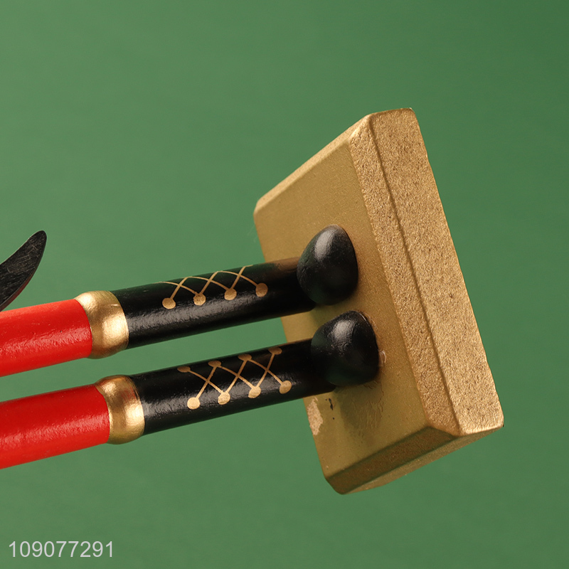 Good selling tabletop decoration wooden nutcracker soldier ornament