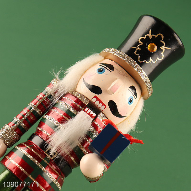 Hot products creative home decor wooden nutcracker soldier ornament