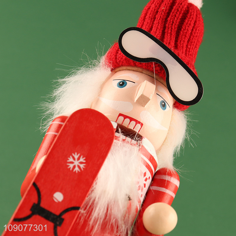 Low price tabletop decoration wooden nutcracker soldier ornament for Christmas