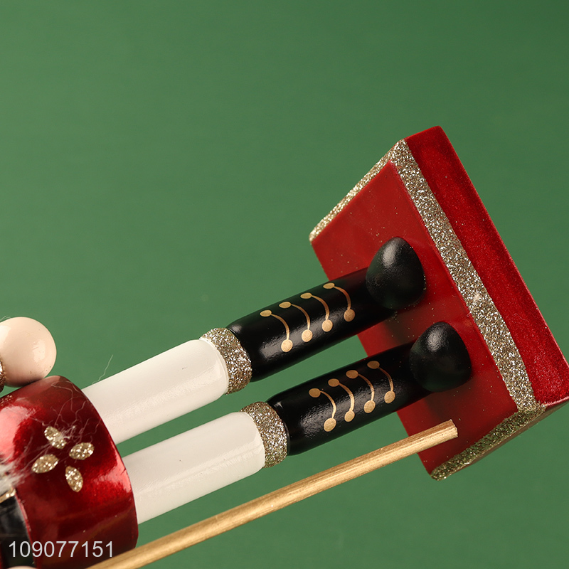 China supplier wooden crafts wooden nutcracker soldier ornament for decoration