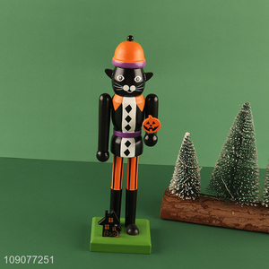 Latest products desktop ornament wooden nutcracker for Halloween