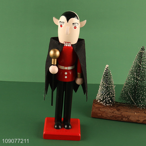 Best selling home decor wooden nutcracker soldier ornament for desktop