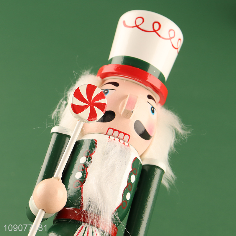 Top quality tabletop decoration wooden crafts wooden nutcracker soldier ornament