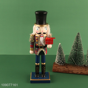 High quality Christmas decoration wooden nutcracker soldier ornament for sale