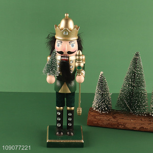 Yiwu market desktop decoration wooden nutcracker soldier ornament