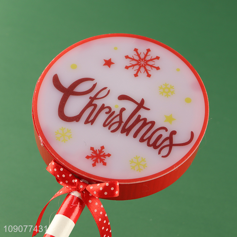 New products christmas desktop decoration wooden sign ornament with lights