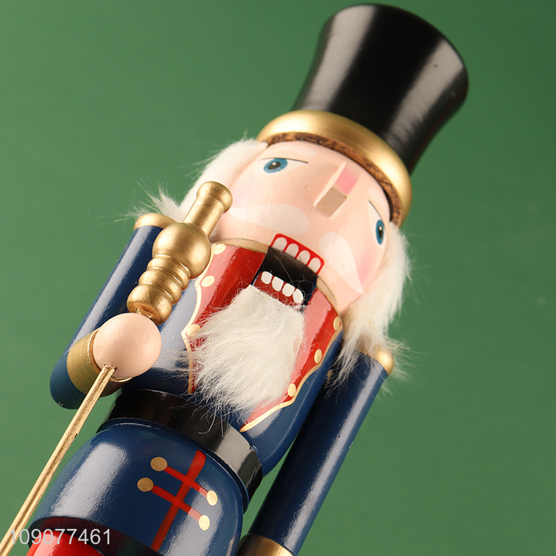 Good sale christmas decoration wooden nutcracker soldier ornament for desktop