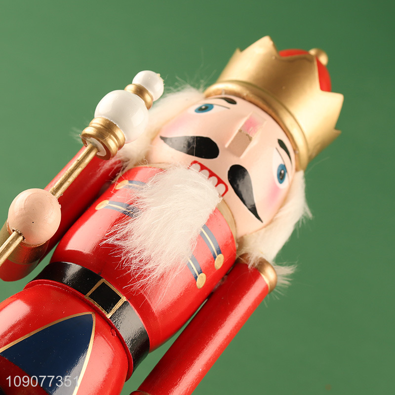 Hot products tabletop decoration wooden nutcracker soldier ornament for Christmas