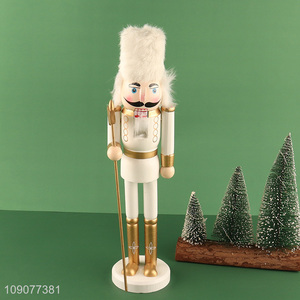 Online wholesale Christmas home decor wooden nutcracker soldier ornament