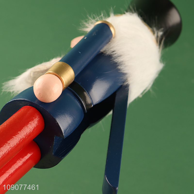 Good sale christmas decoration wooden nutcracker soldier ornament for desktop