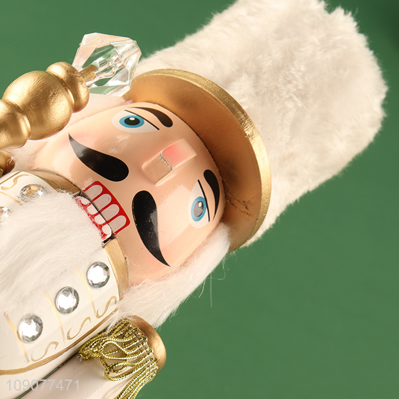 Hot products desktop decoration christmas wooden nutcracker soldier ornament