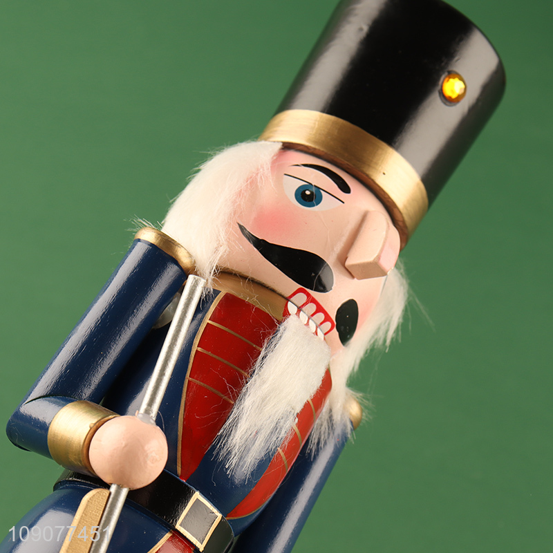 Good selling tabletop decoration wooden nutcracker soldier ornament for christmas