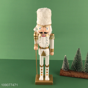Hot products desktop decoration christmas wooden nutcracker soldier ornament