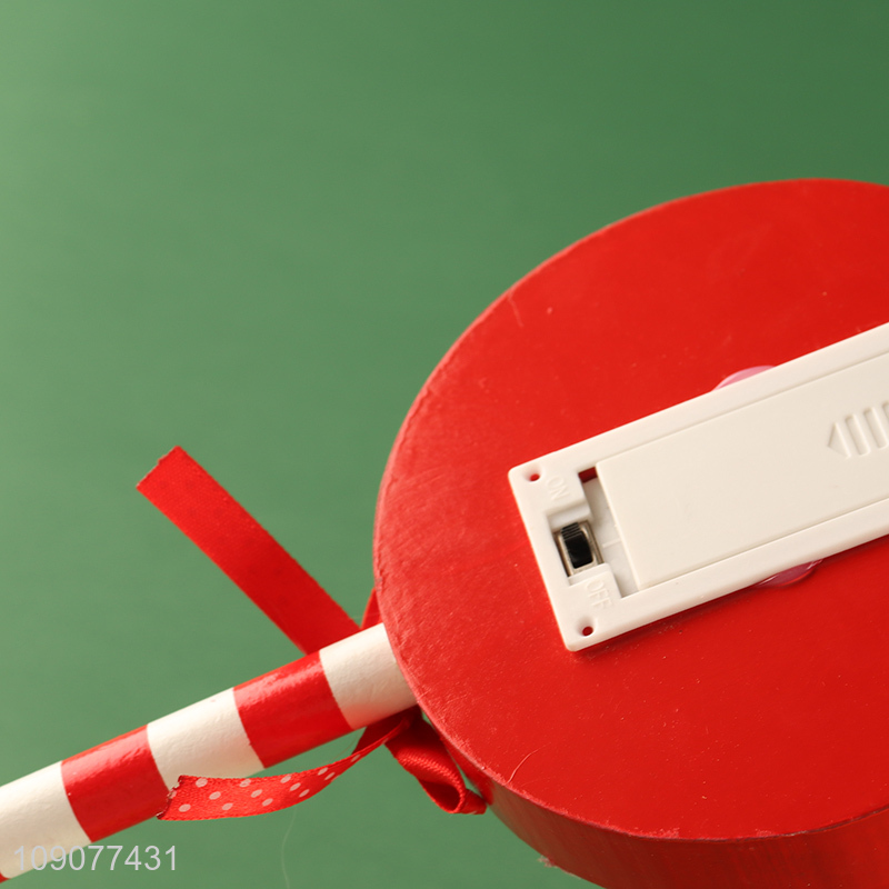 New products christmas desktop decoration wooden sign ornament with lights