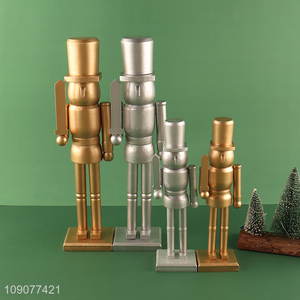 Hot selling multicolor desktop decoration wooden nutcracker soldier ornament
