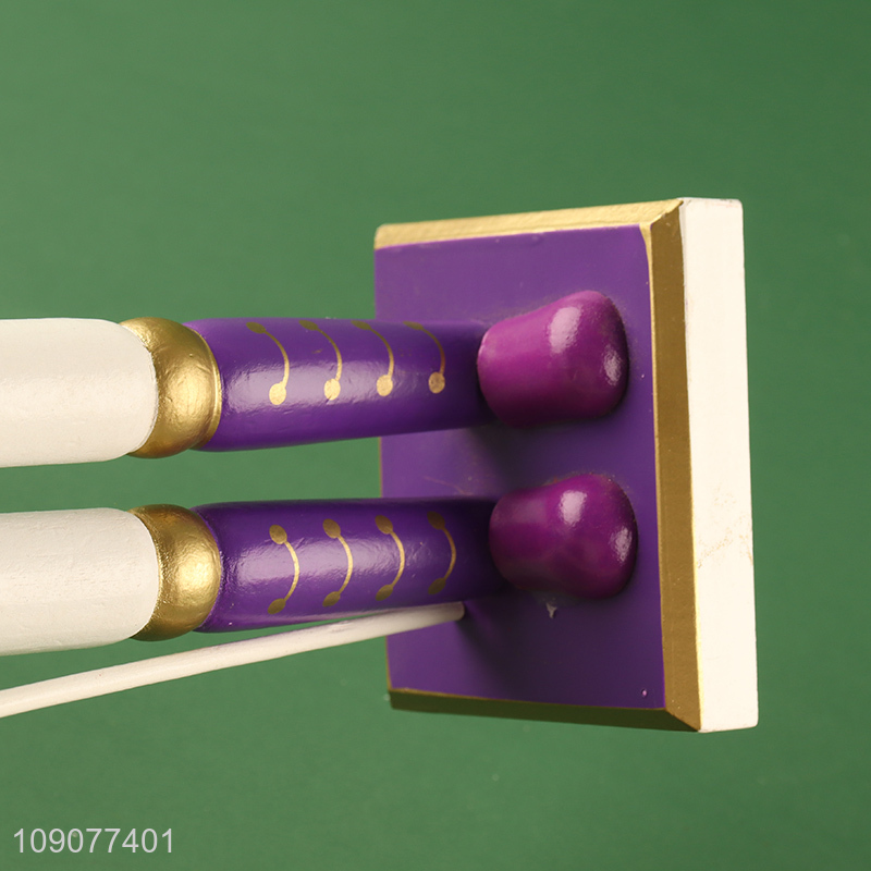 Best quality rainbow color christmas wooden nutcracker soldier ornament