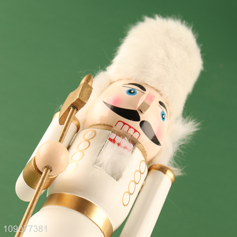 Online wholesale Christmas home decor wooden nutcracker soldier ornament