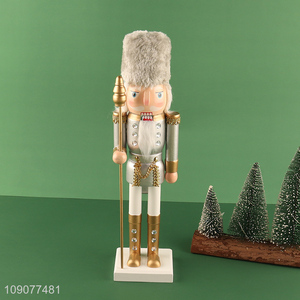 Top products christmas decoration wooden nutcracker soldier ornament