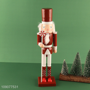 Good selling christmas ornament wooden nutcracker soldier ornament wholesale