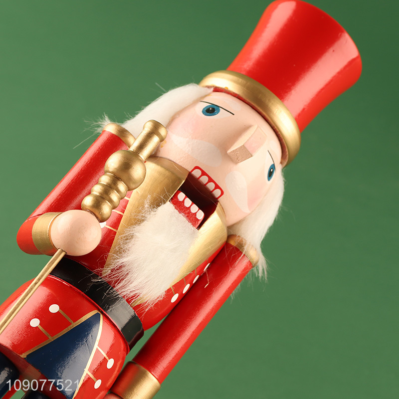 Popular products christmas decoration wooden crafts wooden nutcracker soldier ornament