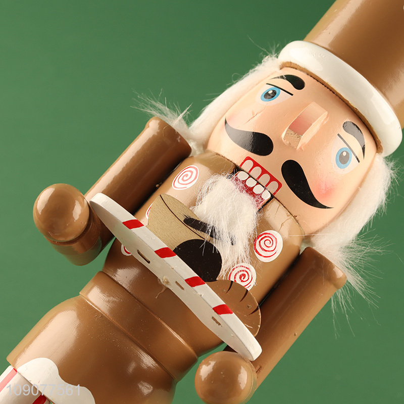 China factory tabletop decoration wooden nutcracker soldier ornament for christmas