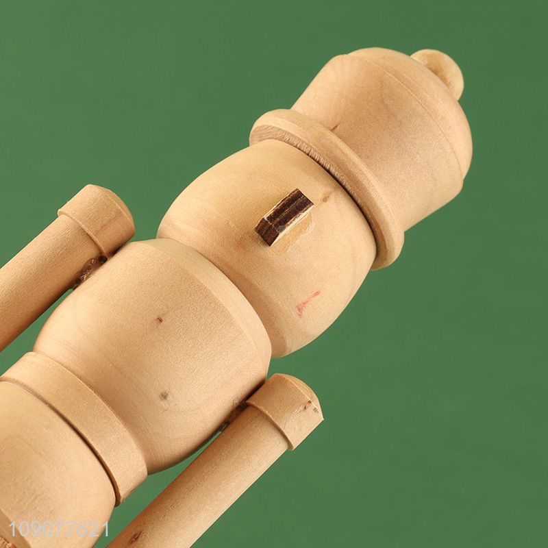 Good selling natural color wooden nutcracker soldier ornament for home decor