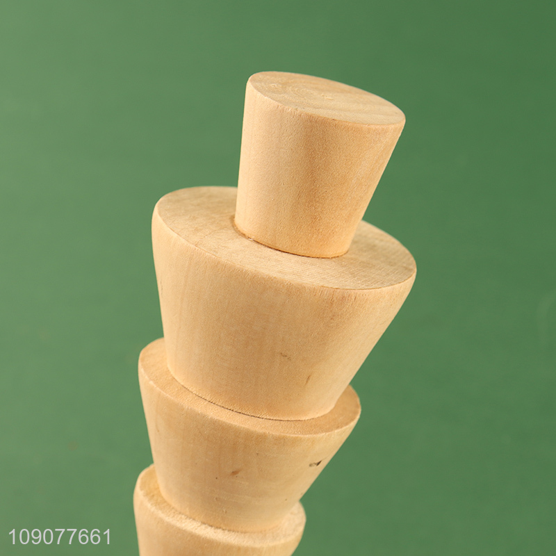 Good selling desktop decoration wooden xmas tree ornament wholesale