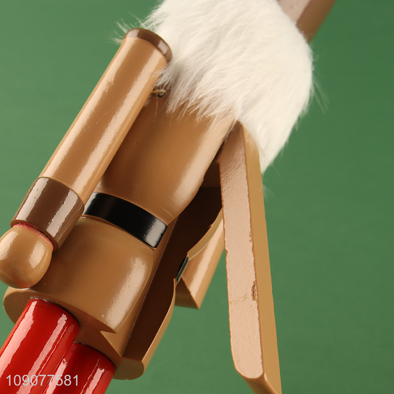 Top quality home decor christmas wooden nutcracker soldier ornament