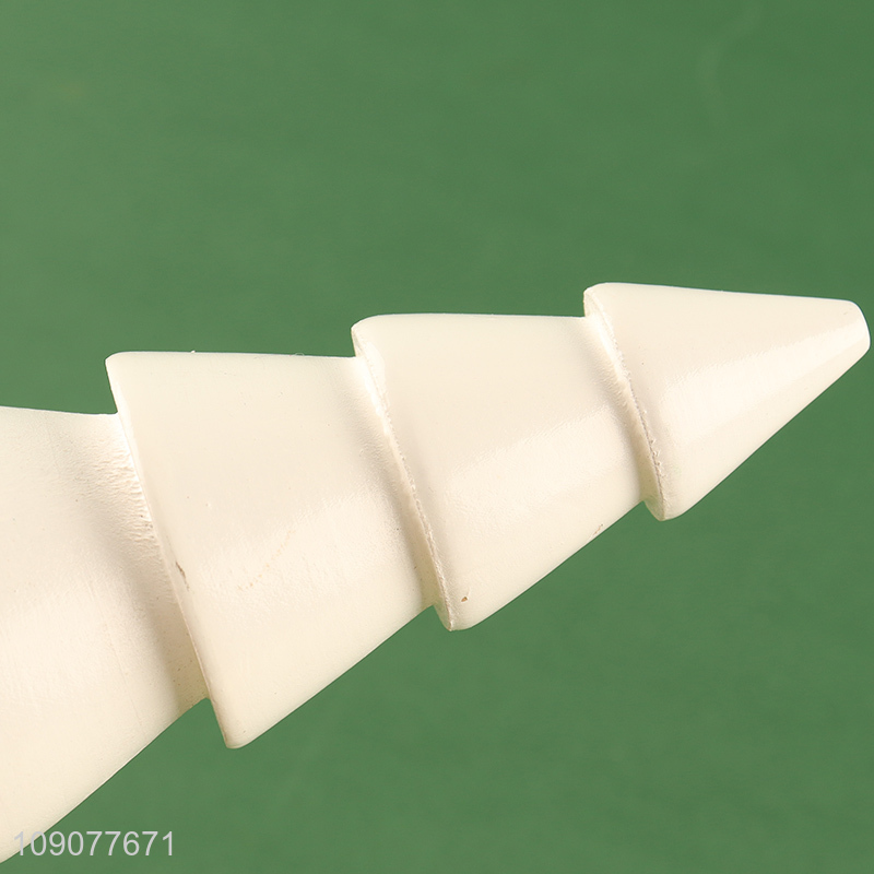 Online wholesale multicolor wooden xmas tree ornament for desktop decoration