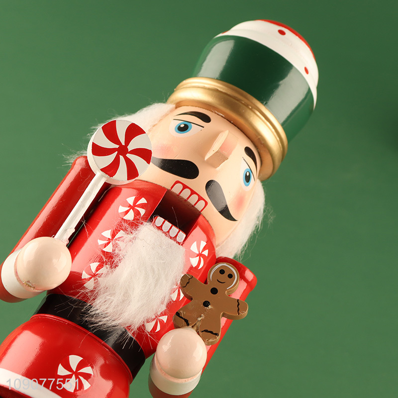 Online wholesale christmas decoration wooden nutcracker soldier ornament