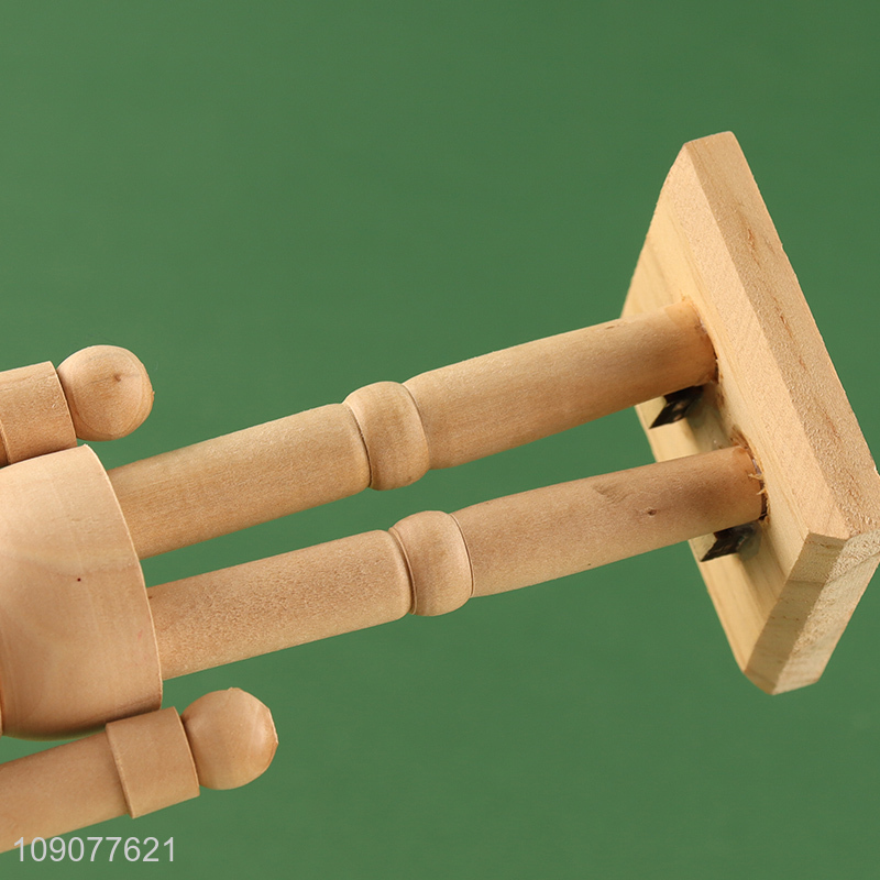 Good selling natural color wooden nutcracker soldier ornament for home decor