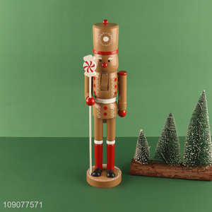 Low price christmas ornament wooden nutcracker soldier ornament for sale