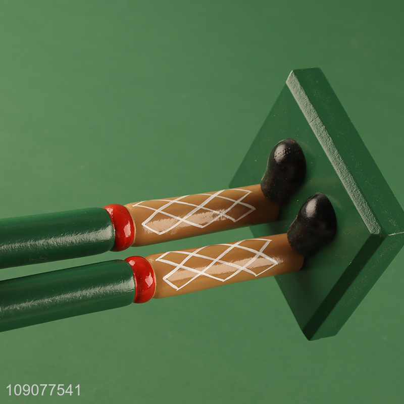 Yiwu market christmas decoration wooden nutcracker soldier ornament for tabletop