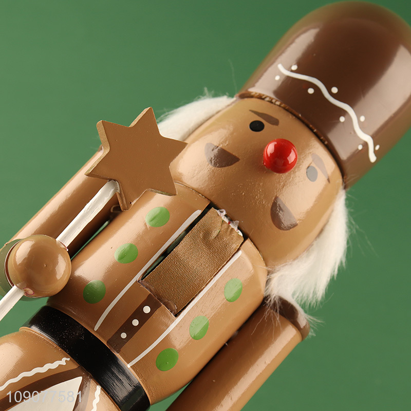 Top quality home decor christmas wooden nutcracker soldier ornament