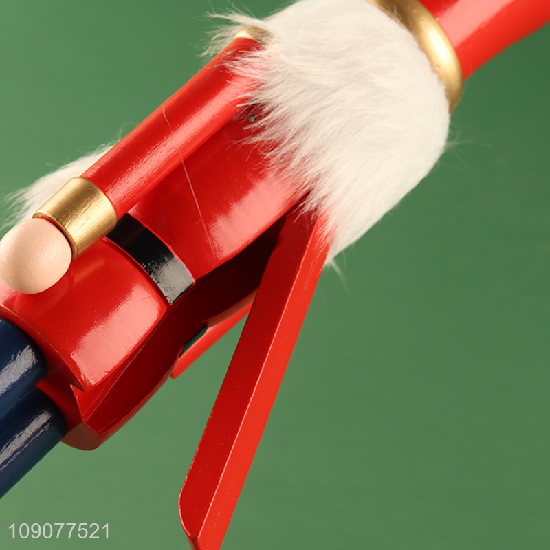 Popular products christmas decoration wooden crafts wooden nutcracker soldier ornament