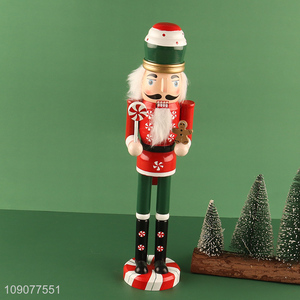 Online wholesale christmas decoration wooden nutcracker soldier ornament